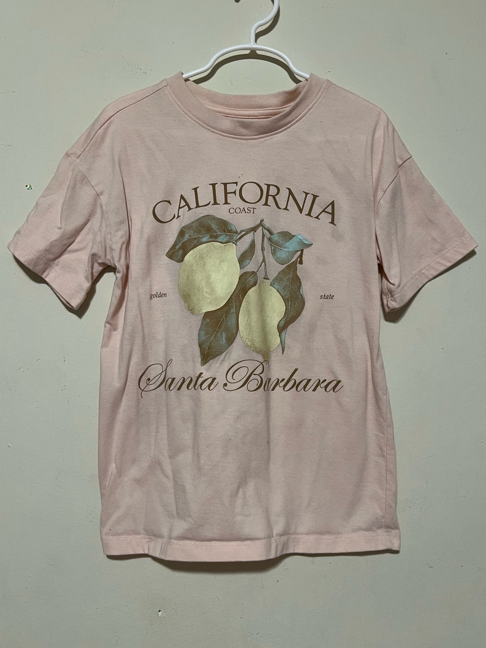 Cat & Jack Light Peach Crew Neck Tee